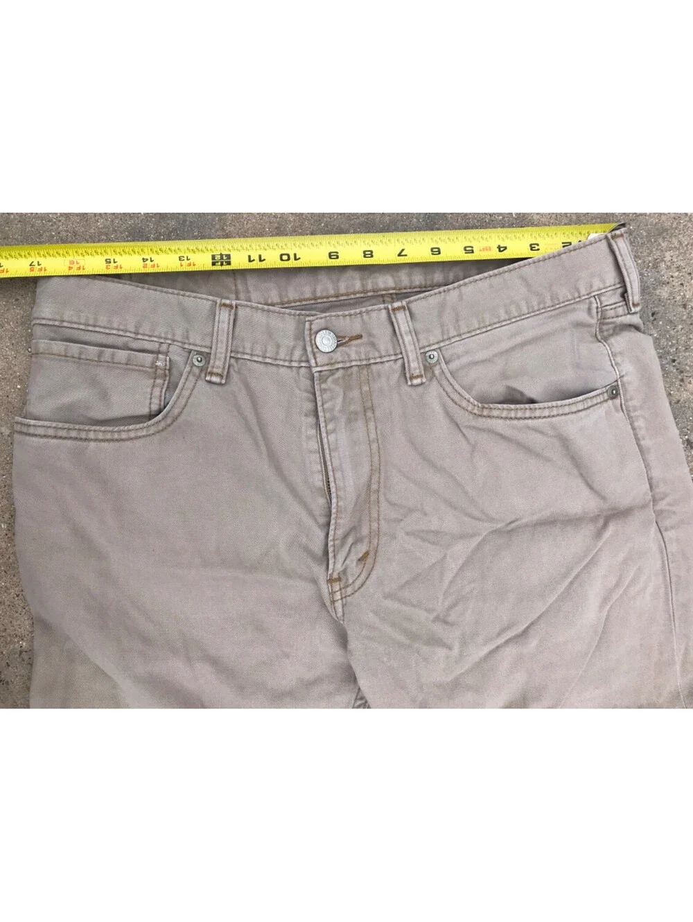 Levi's 508 Regular Taper Tan Cotton Denim Jeans 34